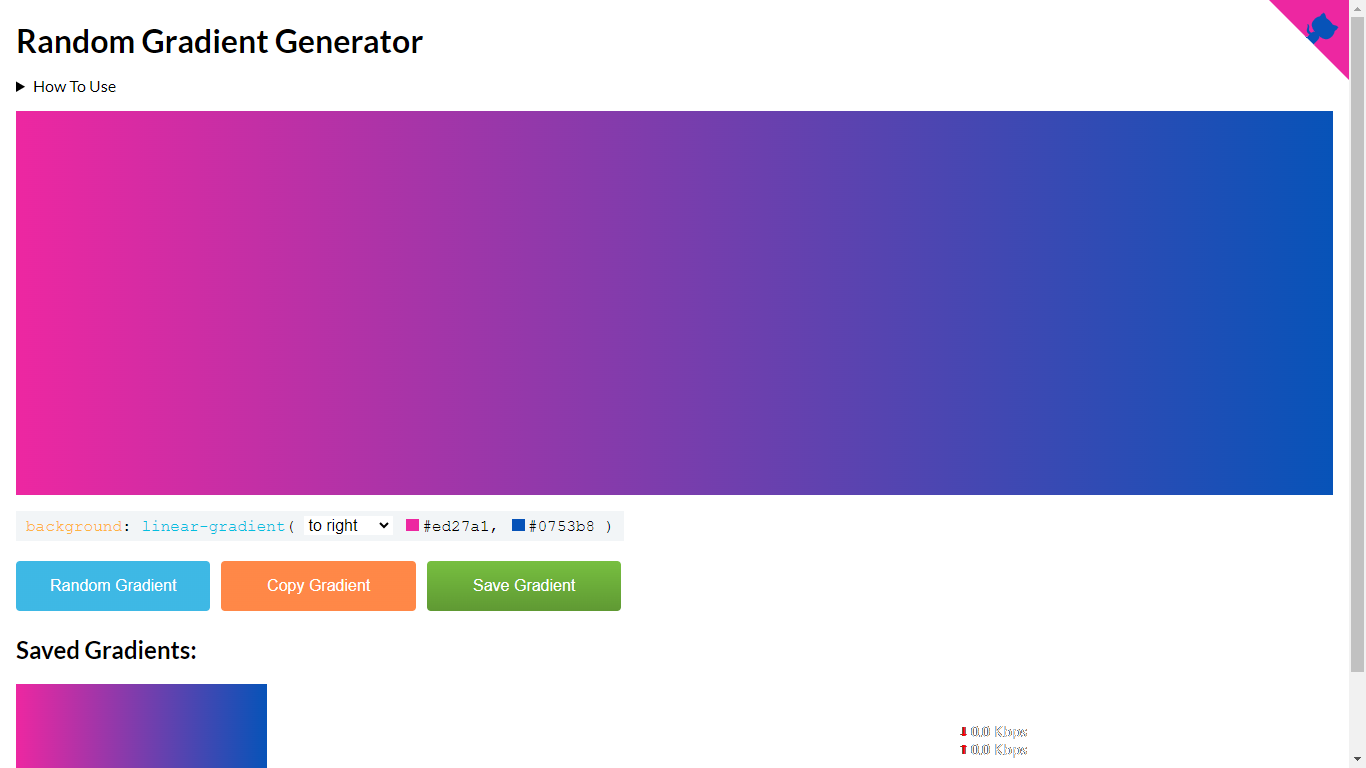 A random gradient generator