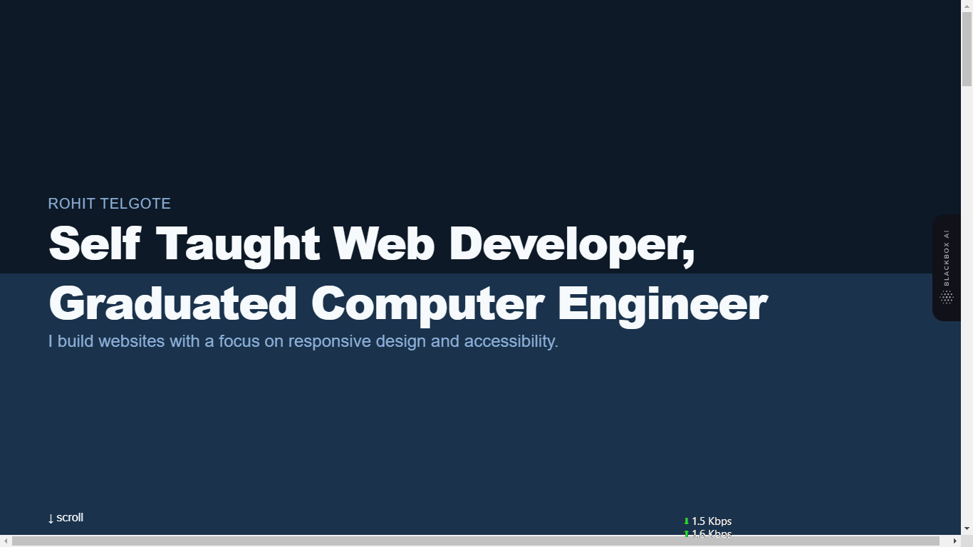 Rohit Telgote : Web Developer